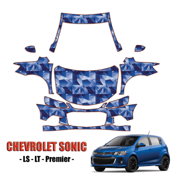 2017-2024 Chevrolet Sonic Sedan Precut Paint Protection Kit – Full Front + A Pillars + Rooftop