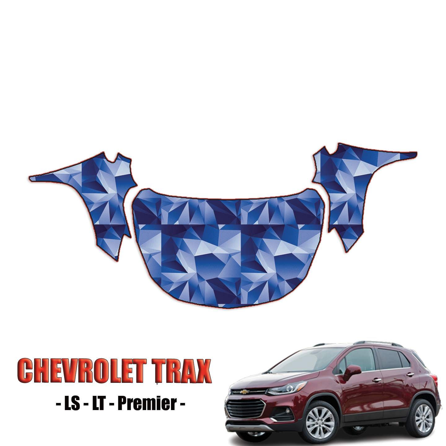 2017-2023 Chevrolet Trax – LS, LT, Premier Precut Paint Protection Kit – Full Hood + Fenders