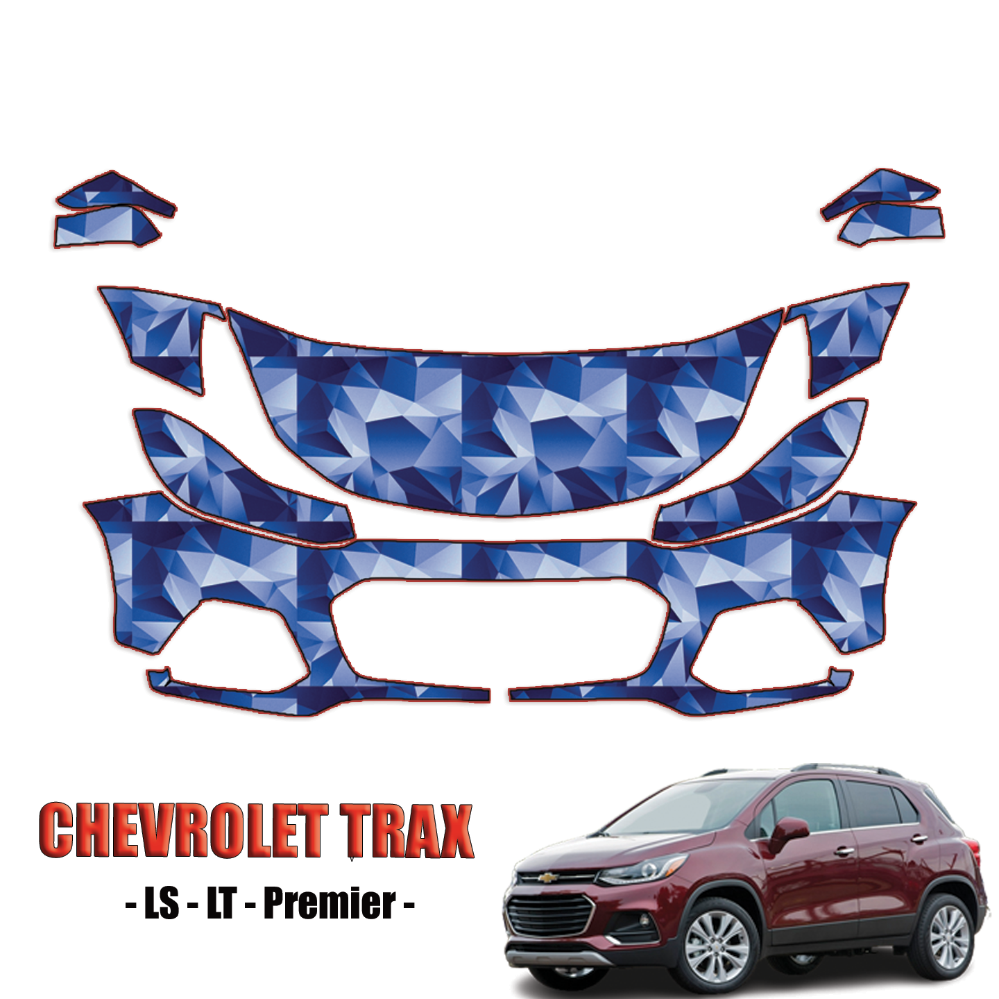 2019-2022 Chevrolet Trax Precut Paint Protection Kit – Partial Front