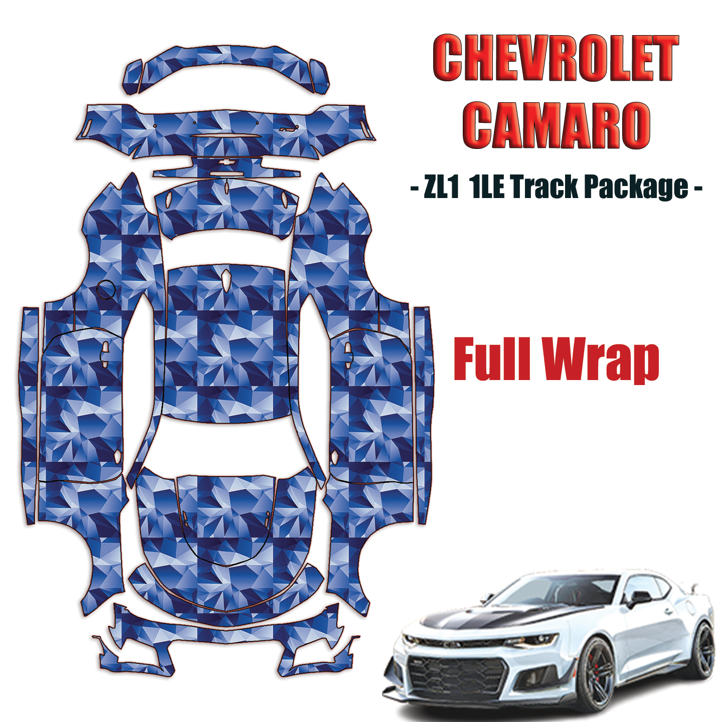 2018-2024 Chevrolet Camaro ZL1 1LE Track Package Paint Protection Kit – Full Wrap Vehicle