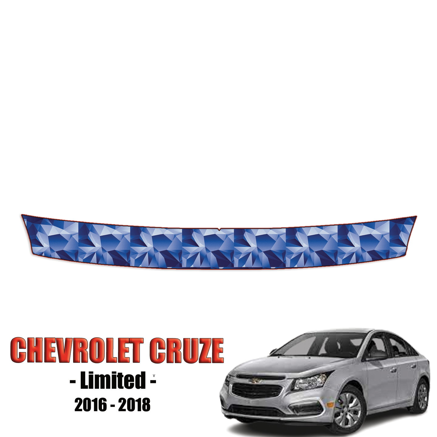 2016-2018 Chevrolet Cruze Limited Precut Paint Protection Kit – Bumper Step