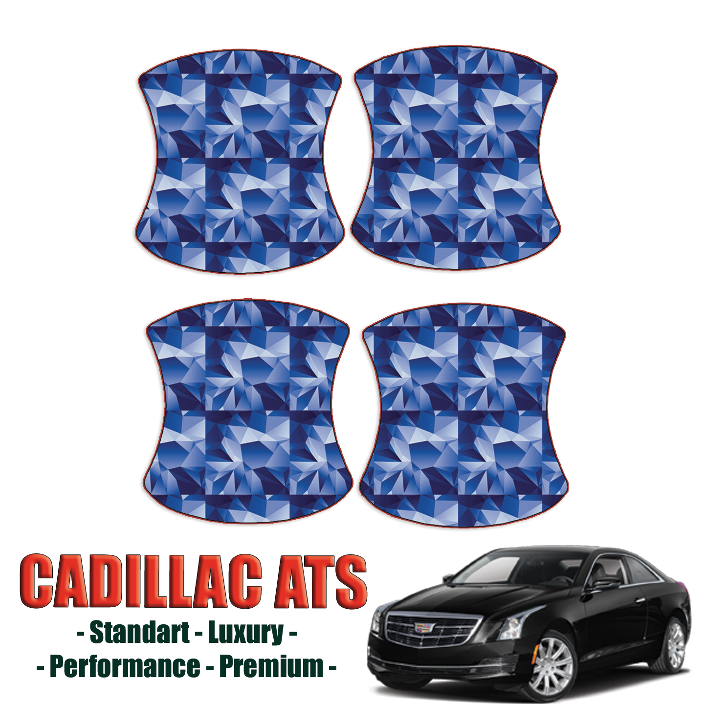 2015-2023 Cadillac ATS  – Standard, Luxury, Premium, Coupe Precut Paint Protection Kit – Door Handles
