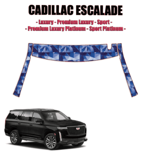 2021-2022 Cadillac Escalade Precut Paint Protection Kit – A Pillars + Rooftop