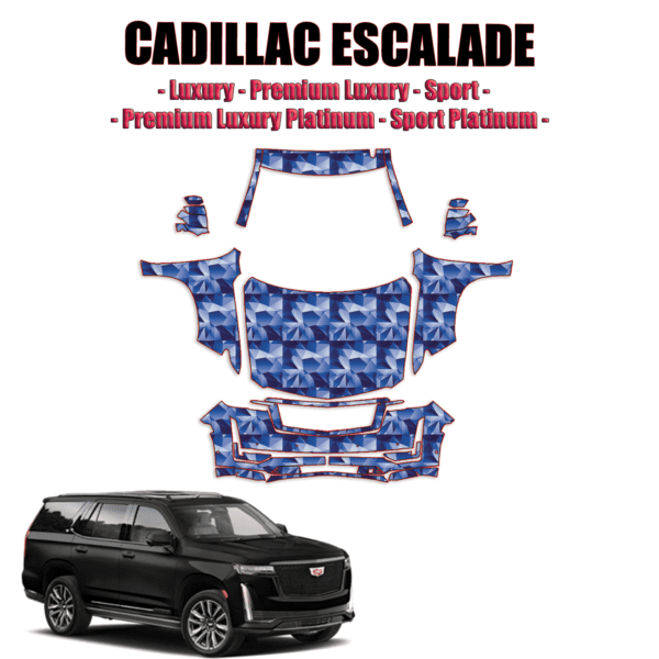 2021-2024 Cadillac Escalade Pre Cut Paint Protection PPF Kit – Full Front +A Pillars + Rooftop