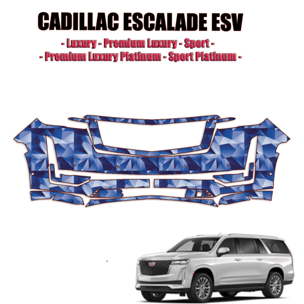 2021-2024 Cadillac Escalade ESV Precut Paint Protection Kit – Front Bumper