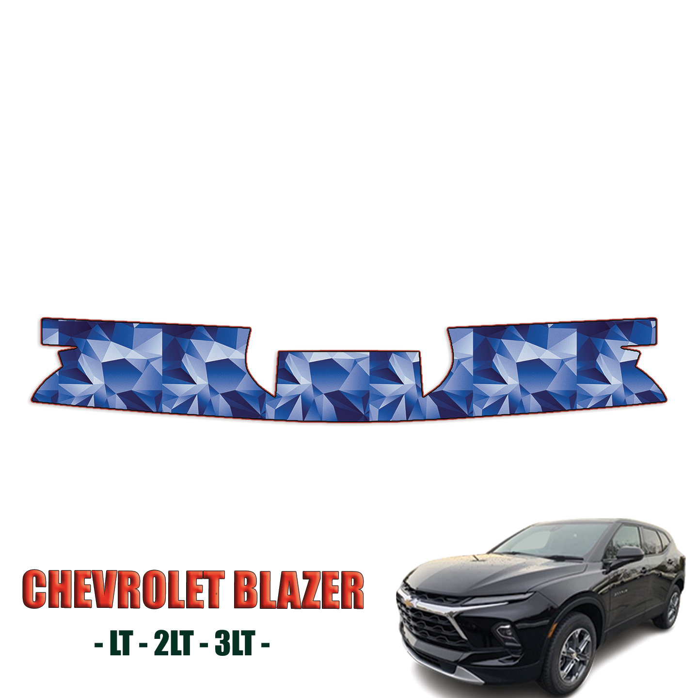 2023-2024 Chevrolet Blazer – LT, 2LT, 3LT  Precut Paint Protection Kit – Bumper Step
