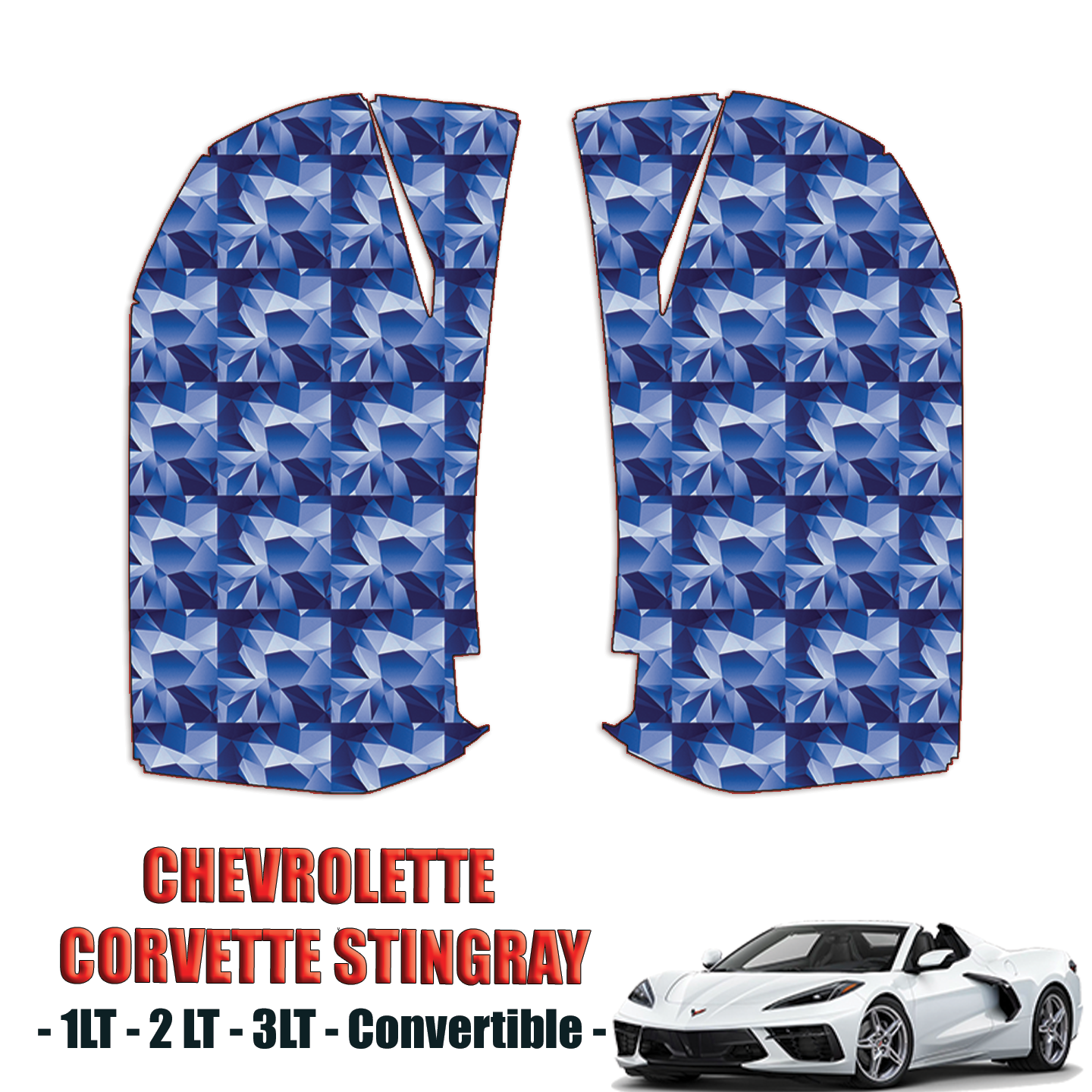 2020-2024 Chevrolet Corvette Stingray Precut Paint Protection PPF Kit – Full 2 Doors