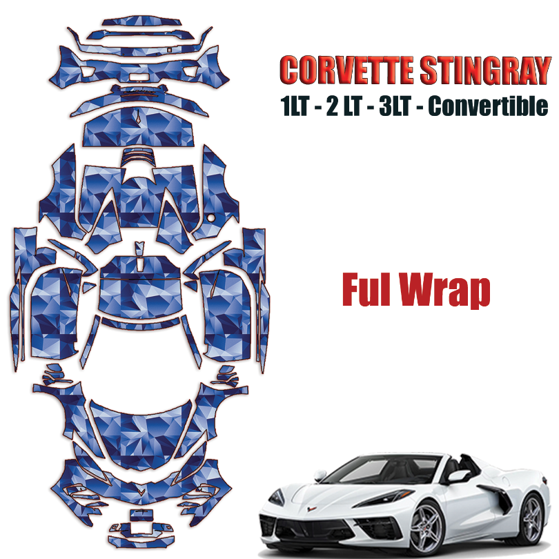  2020-2024 Chevrolet Corvette Stingray Precut Paint Protection PPF Kit – FULL WRAP VEHICLE