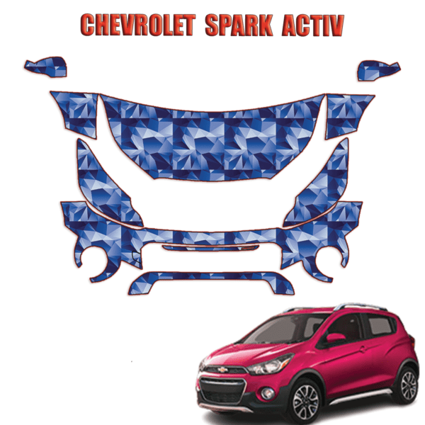 2019 – 2024 Chevrolet SPARK Activ Paint Protection Kit (PPF) – Partial Front