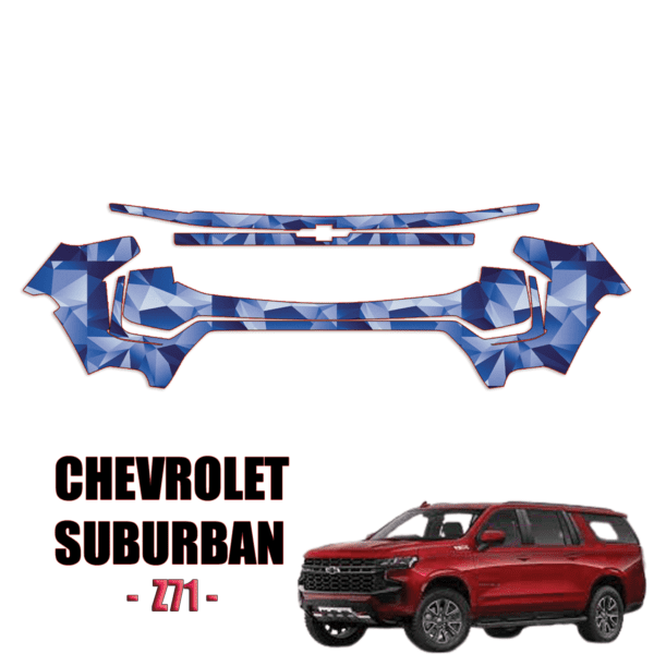 2021-2024 Chevrolet Suburban-Z71 Precut Paint Protection PPF Kit – Front Bumper