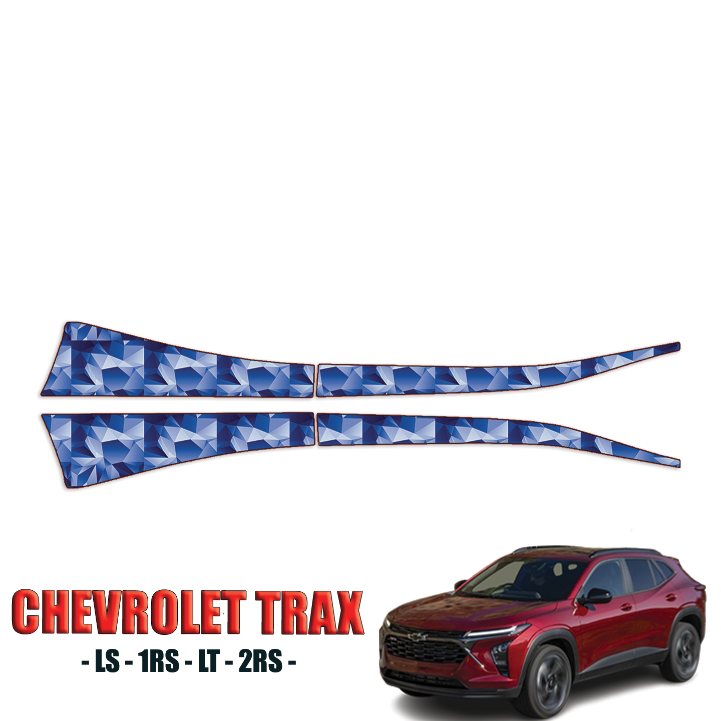 2024-2025 Chevrolet Trax – LS, 1RS, LT, 2RS Precut Paint Protection Kit – Rocker Panels