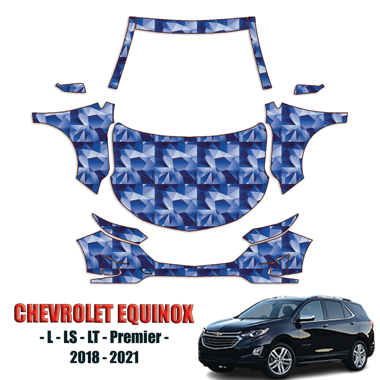 2018-2024 Chevrolet Equinox Precut Paint Protection Kit – Full Front+