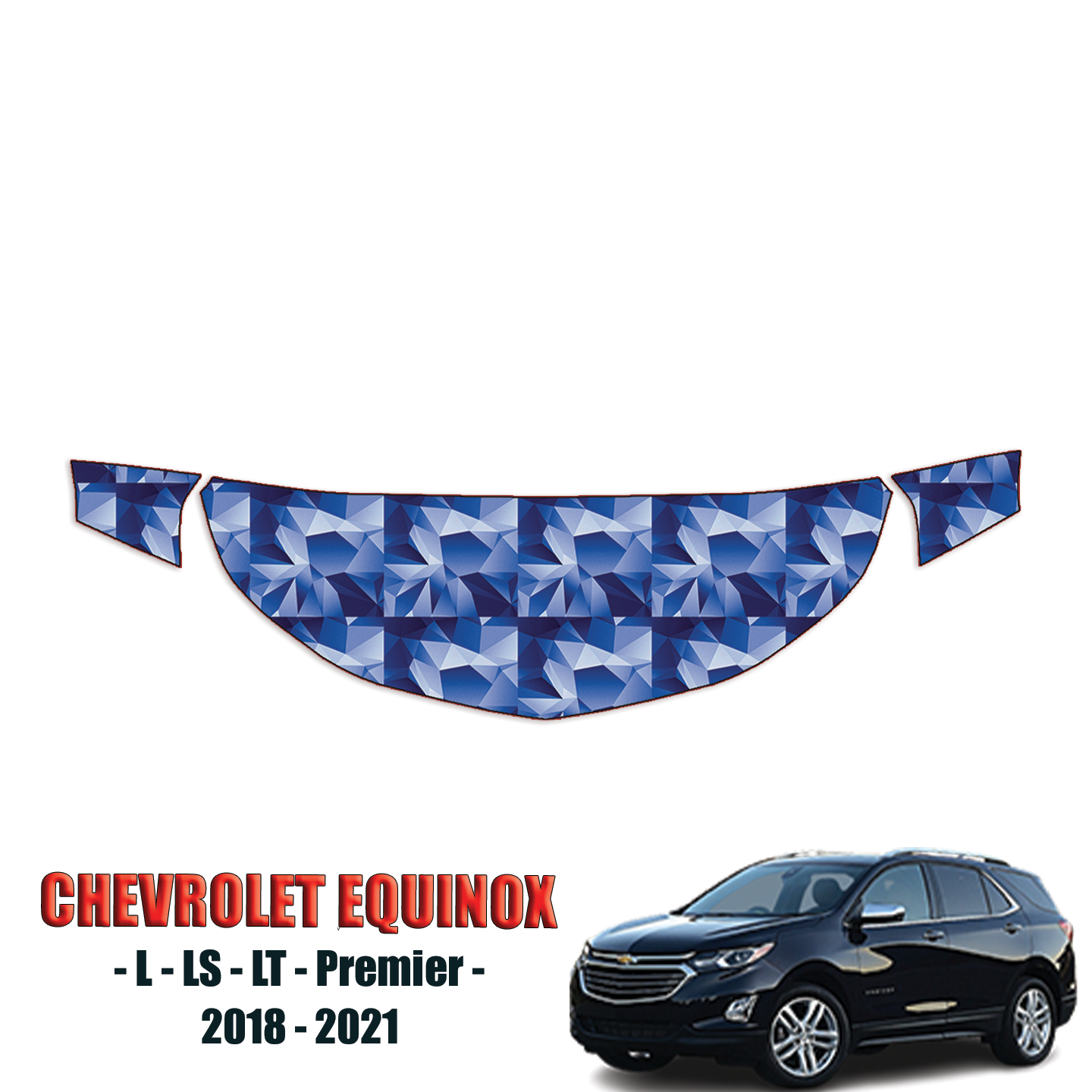 2018-2021 Chevrolet Equinox – L, LS, LT, Premier Precut Paint Protection Kit (PPF) – Partial Hood + Partial Fenders