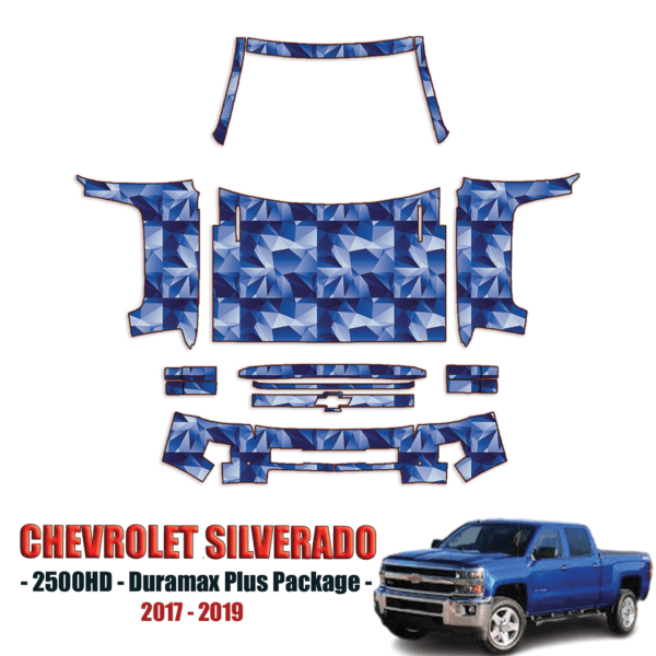 2017-2019 Chevrolet Silverado 2500HD Precut Paint Protection Kit – Full Front+