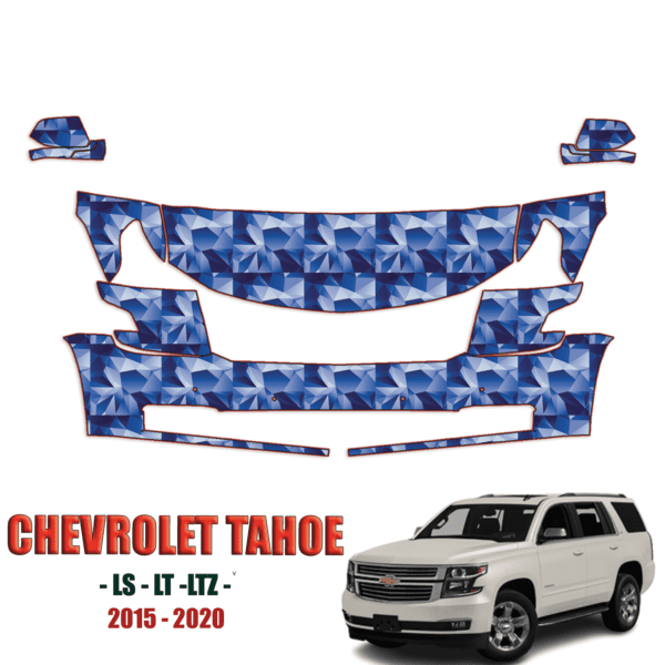 2015-2020 Chevrolet Tahoe – LS, LT, LTZ – Precut Paint Protection Kit (PPF) – Partial Front