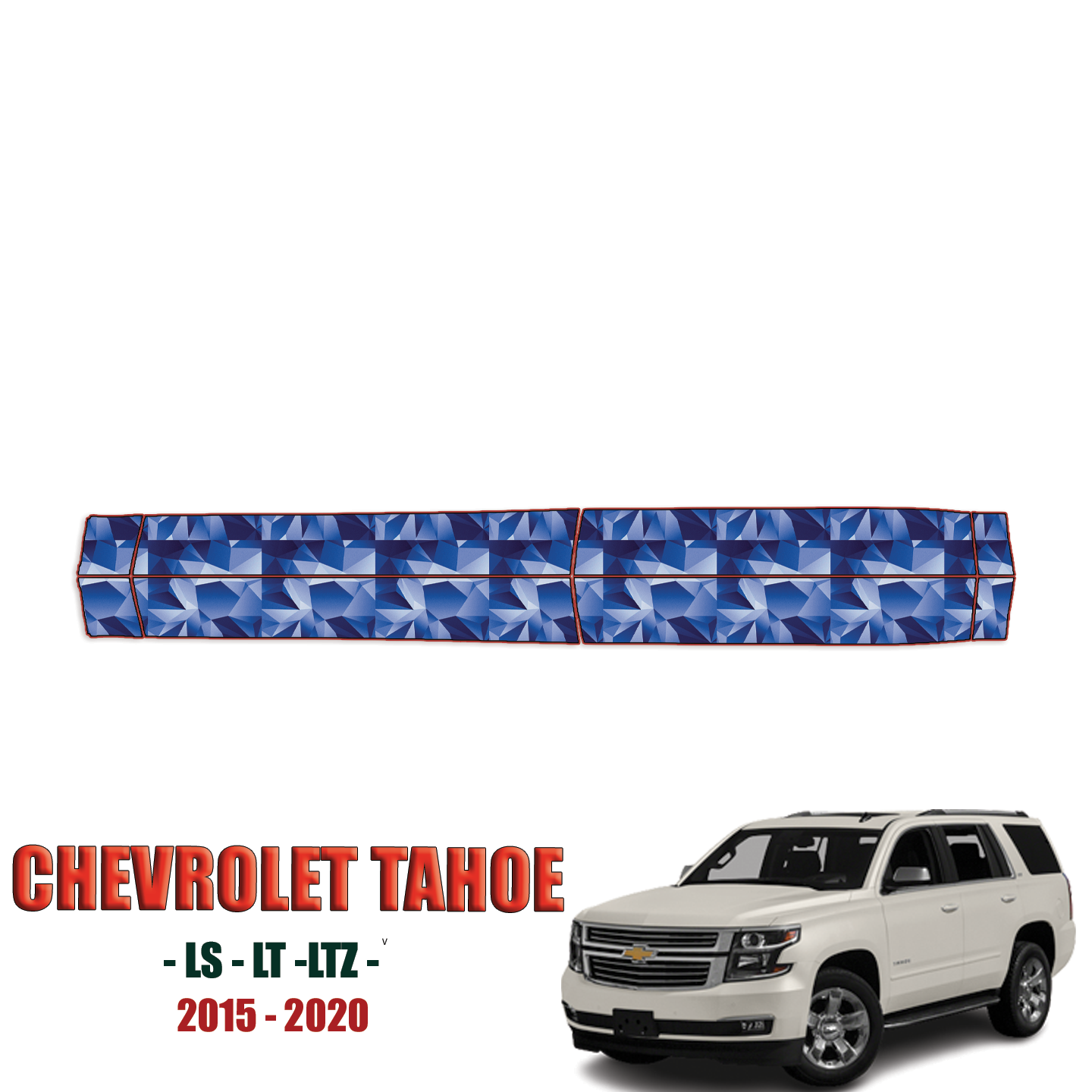 2015-2020 Chevrolet Tahoe – LS, LT, LTZ, Premier Precut Paint Protection Kit – Rocker Panels