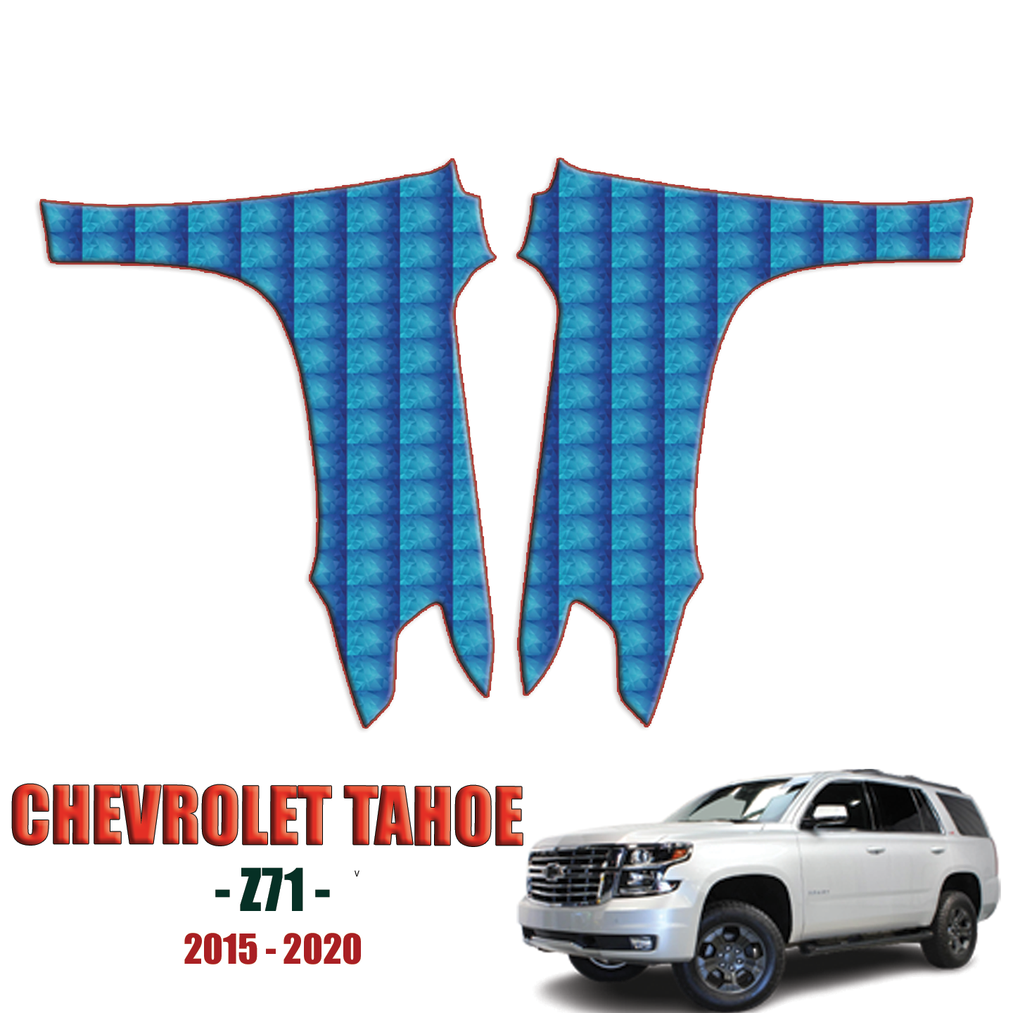 2015-2020 Chevrolet Tahoe – Z71 PPF Precut Paint Protection Kit – Front Fenders