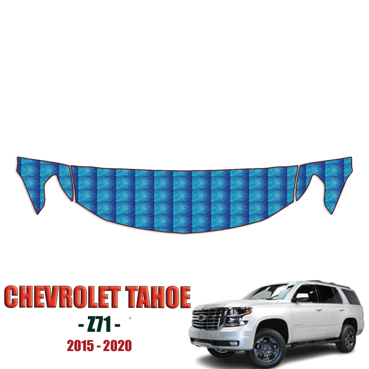 2015-2020 Chevrolet Tahoe Z71 Precut Paint Protection – Partial Hood + Fenders
