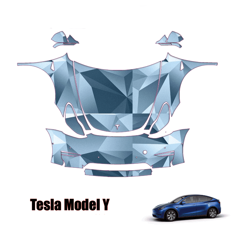 2020 – 2023 Tesla Model Y Precut Paint Protection PPF Kit – Full Front