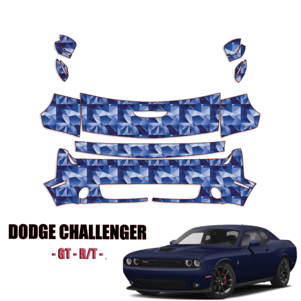 2019-2022 Dodge Challenger Precut Paint Protection PPF Kit – Partial Front