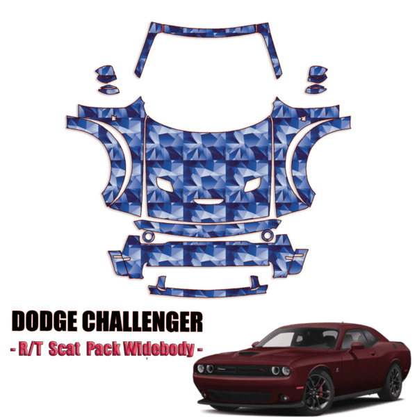 2019-2023 Dodge Challenger Precut Paint Protection PPF Kit – Full Front+