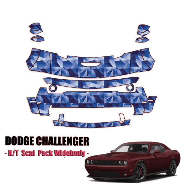 2019-2024 Dodge Challenger Precut Paint Protection PPF Kit – Partial Front