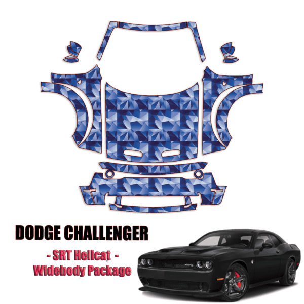 2019-2022 Dodge Challenger Precut Paint Protection PPF Kit – Full Front+