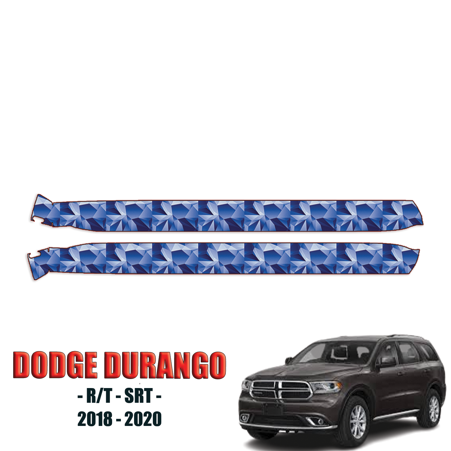 2018-2020 Dodge Durango – R/T, SRT Precut Paint Protection Film – Rocker Panels