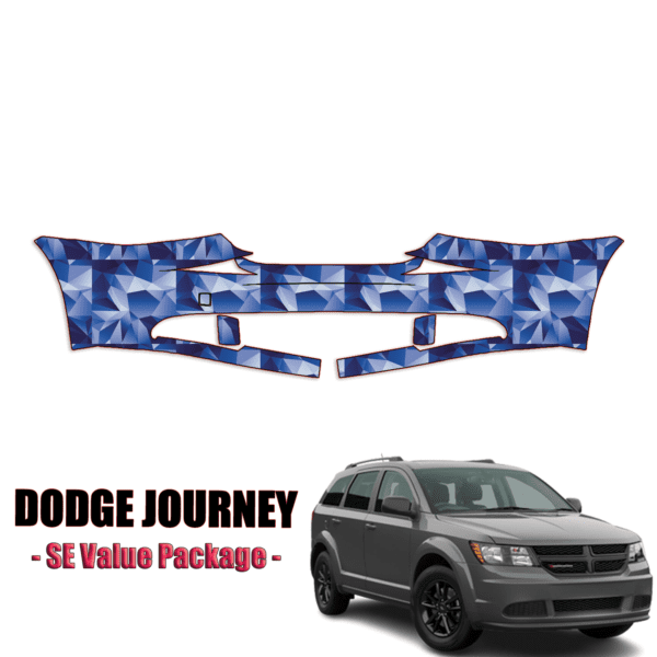 2012-2019 Dodge Journey Precut Paint Protection PPF Kit – Front Bumper