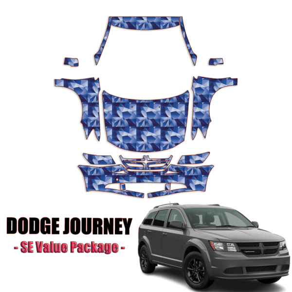 2012-2019 Dodge Journey Precut Paint Protection PPF Kit – Full Front+