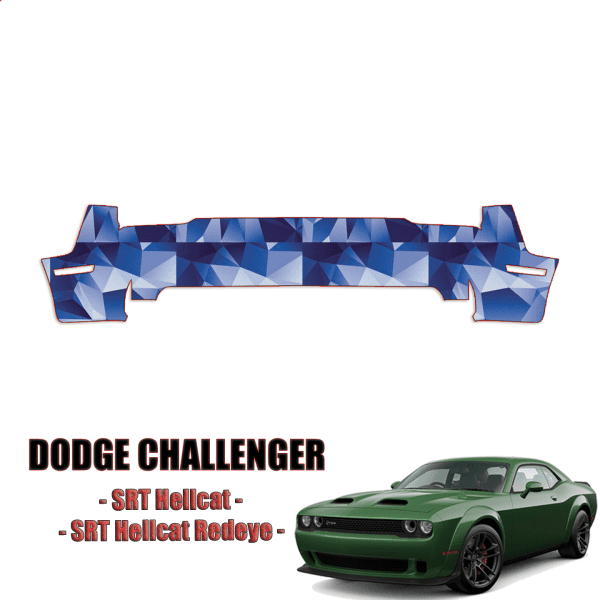 2019-2024 Dodge Challenger Precut Paint Protection PPF Kit – Front Bumper