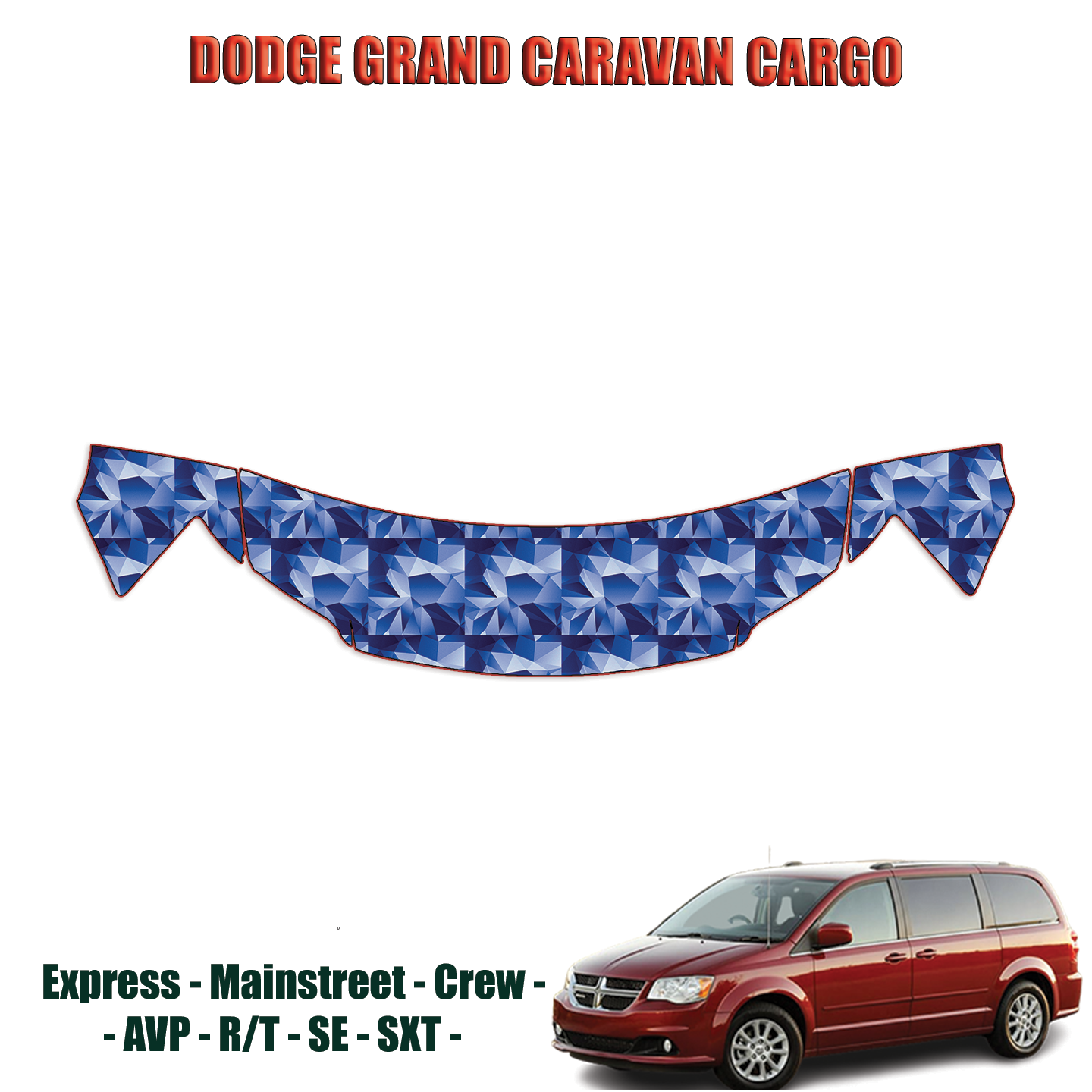 2011-2024 Dodge Grand Caravan Precut Paint Protection PPF Kit – Partial Hood + Fenders
