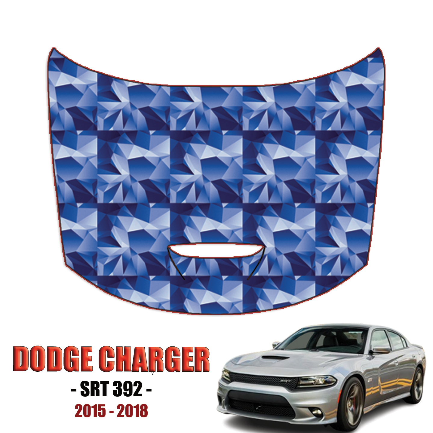 2015-2018 Dodge Charger SRT 392 Precut Paint Protection Kit – Full Hood