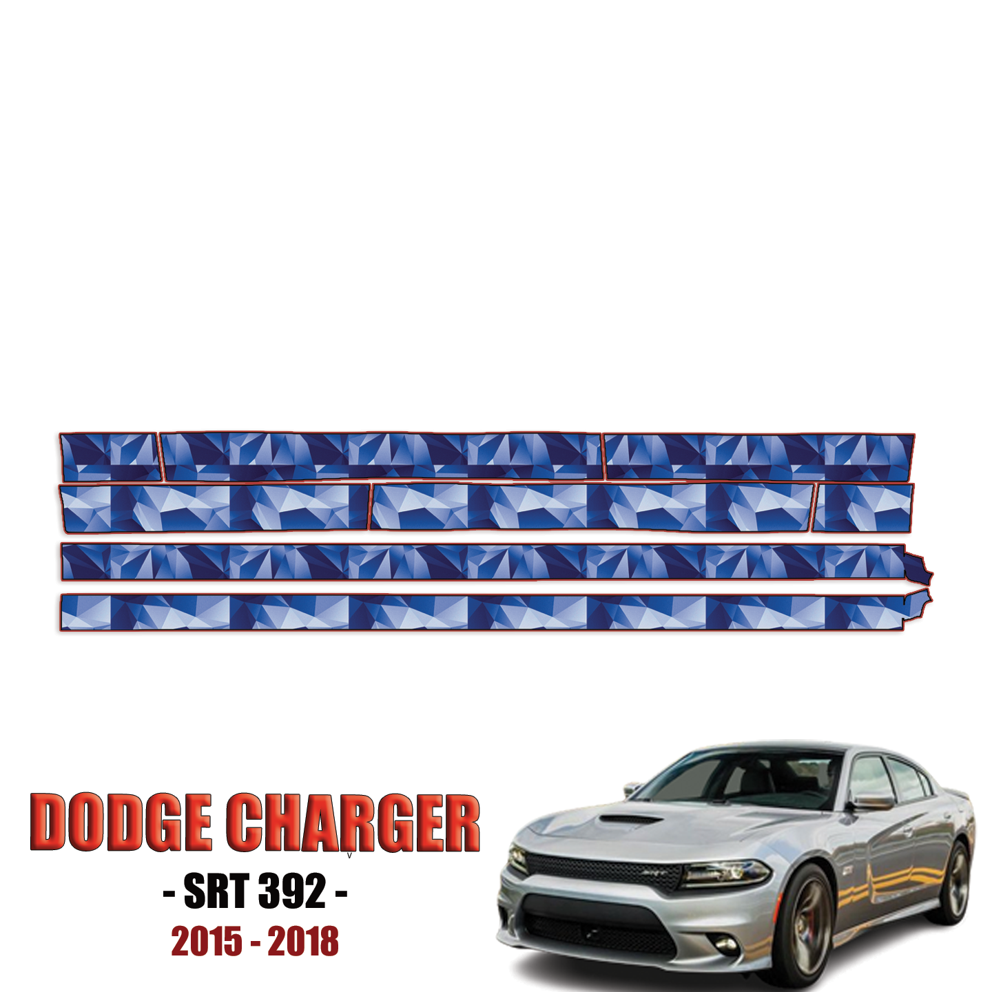 2015-2018 Dodge Charger SRT 392 Precut Paint Protection Kit – Rocker Panels