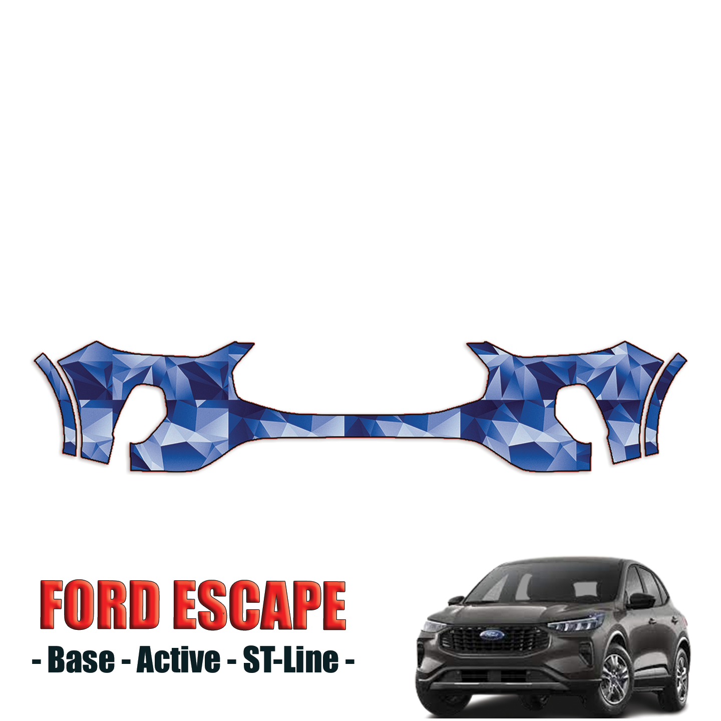 2023-2024 Ford Escape Precut Paint Protection Kit – Front Bumper
