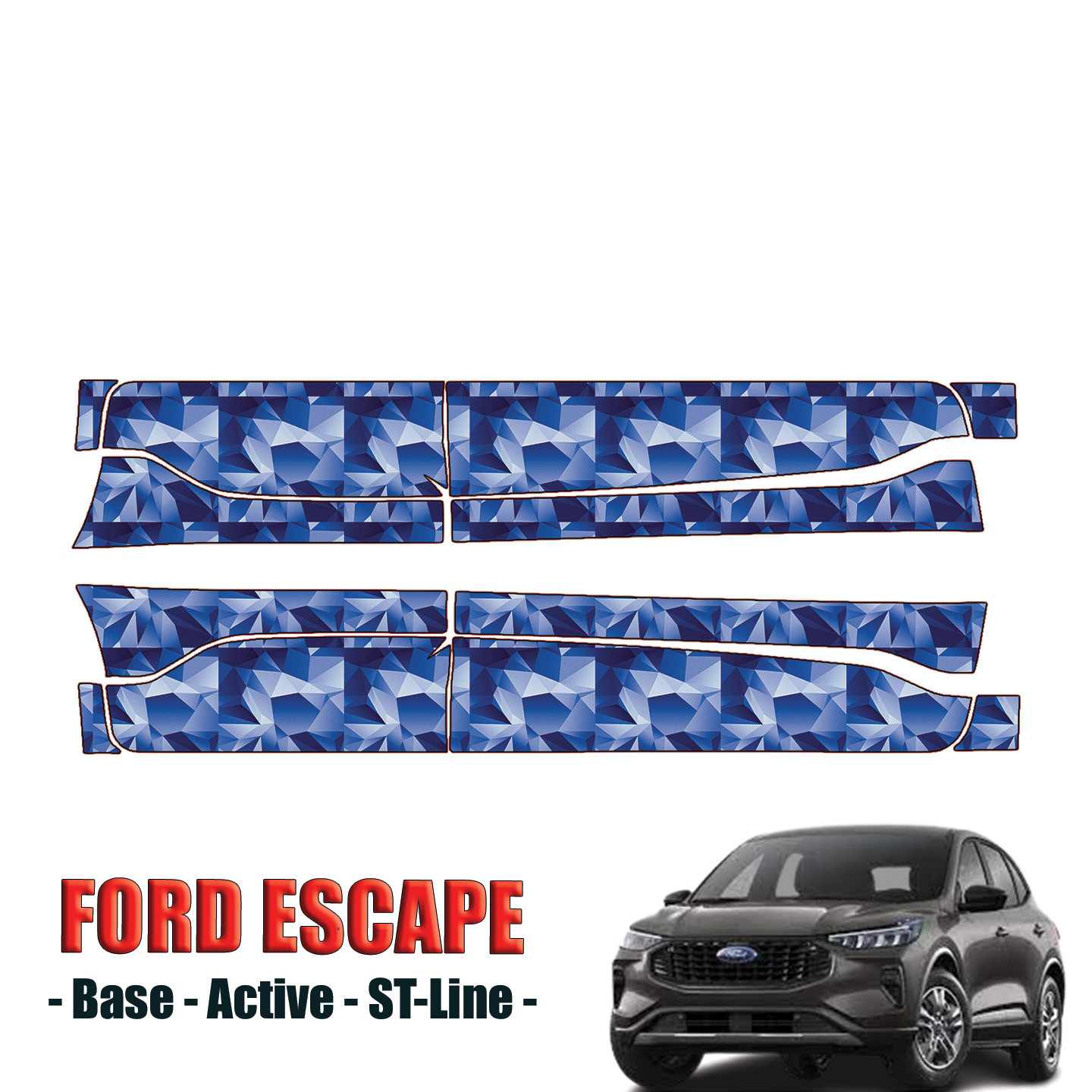 2023-2024 Ford Escape Precut Paint Protection Kit – Rocker Panels