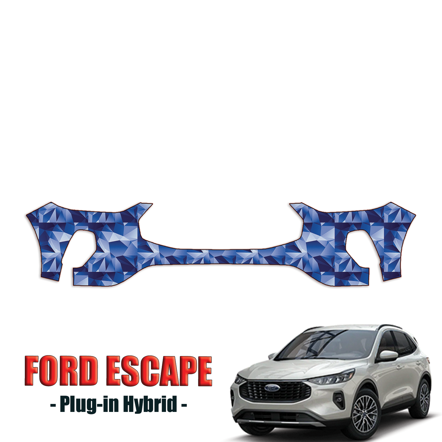 2023-2024 Ford Escape Hybrid Precut Paint Protection Kit – Front Bumper