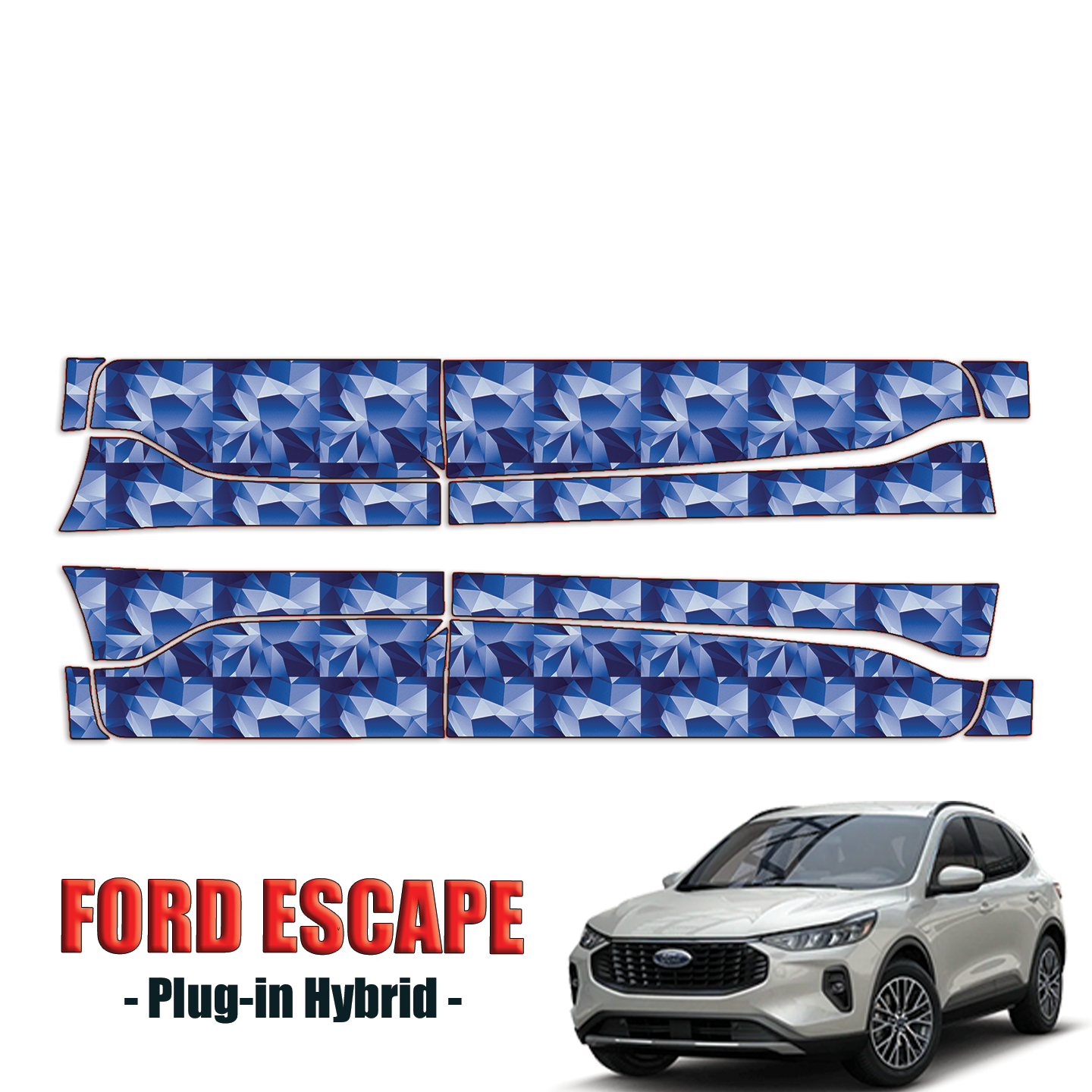 2023-2024 Ford Escape Hybrid Precut Paint Protection Kit – Rocker Panels
