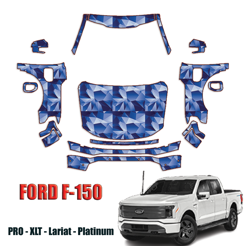2022-2024 Ford F-150 Lightning Precut Paint Protection Kit – Full Front + A Pillars + Rooftop