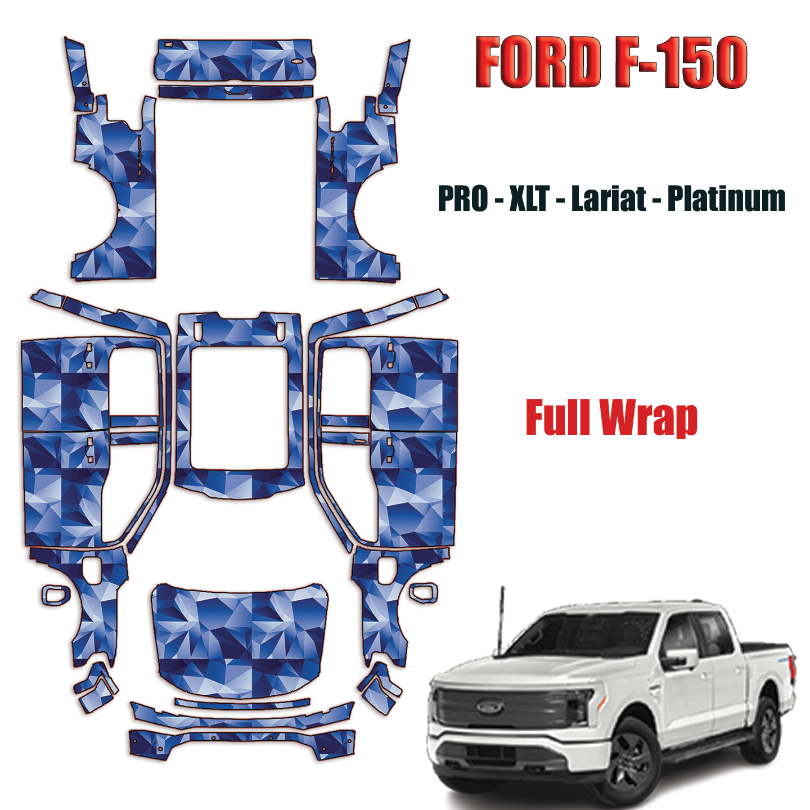 2022-2023 Ford F150 Lightning Precut Paint Protection Kit – Full Wrap Vehicle