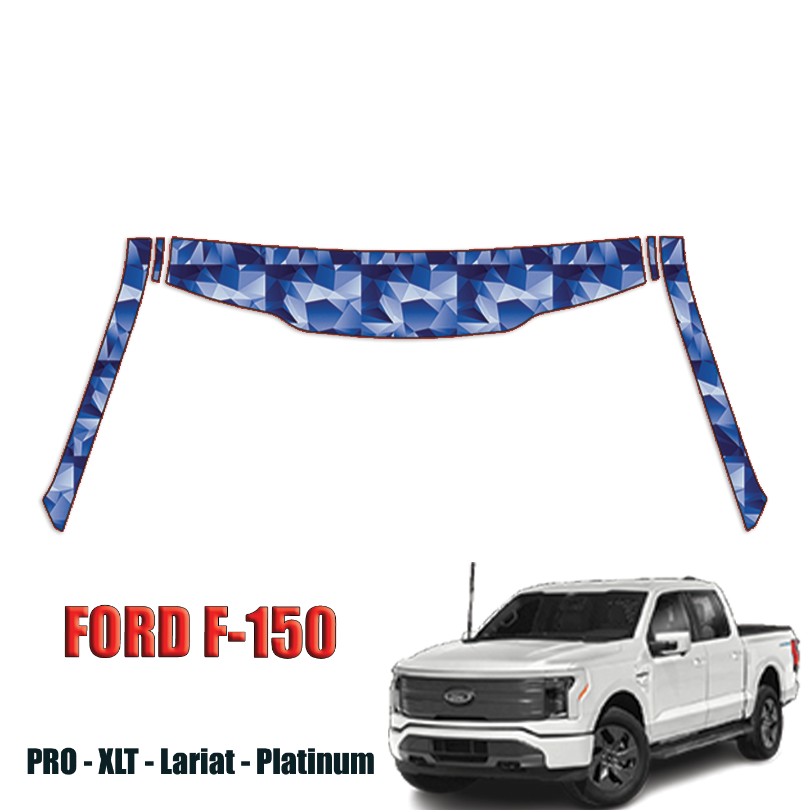 2022-2024 Ford F-150 Lightning Precut Paint Protection Kit – A Pillars + Rooftop
