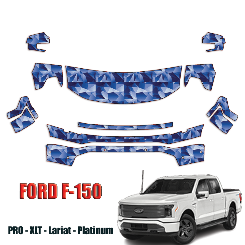 2022-2023 Ford F150 Lighting Precut Paint Protection PPF Kit – Partial Front