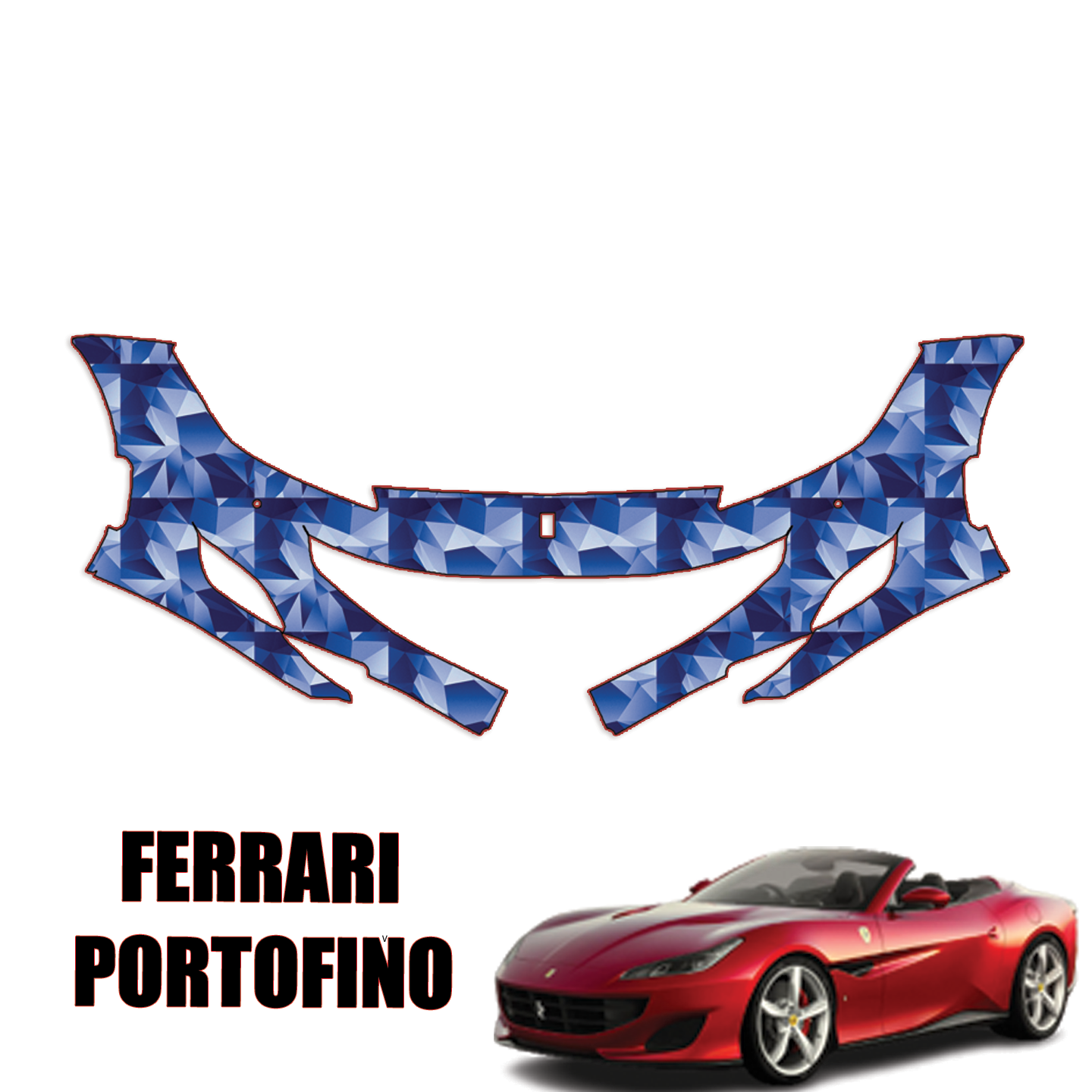 2019-2024 Ferrari Portofino Precut Paint Protection Kit – Front Bumper