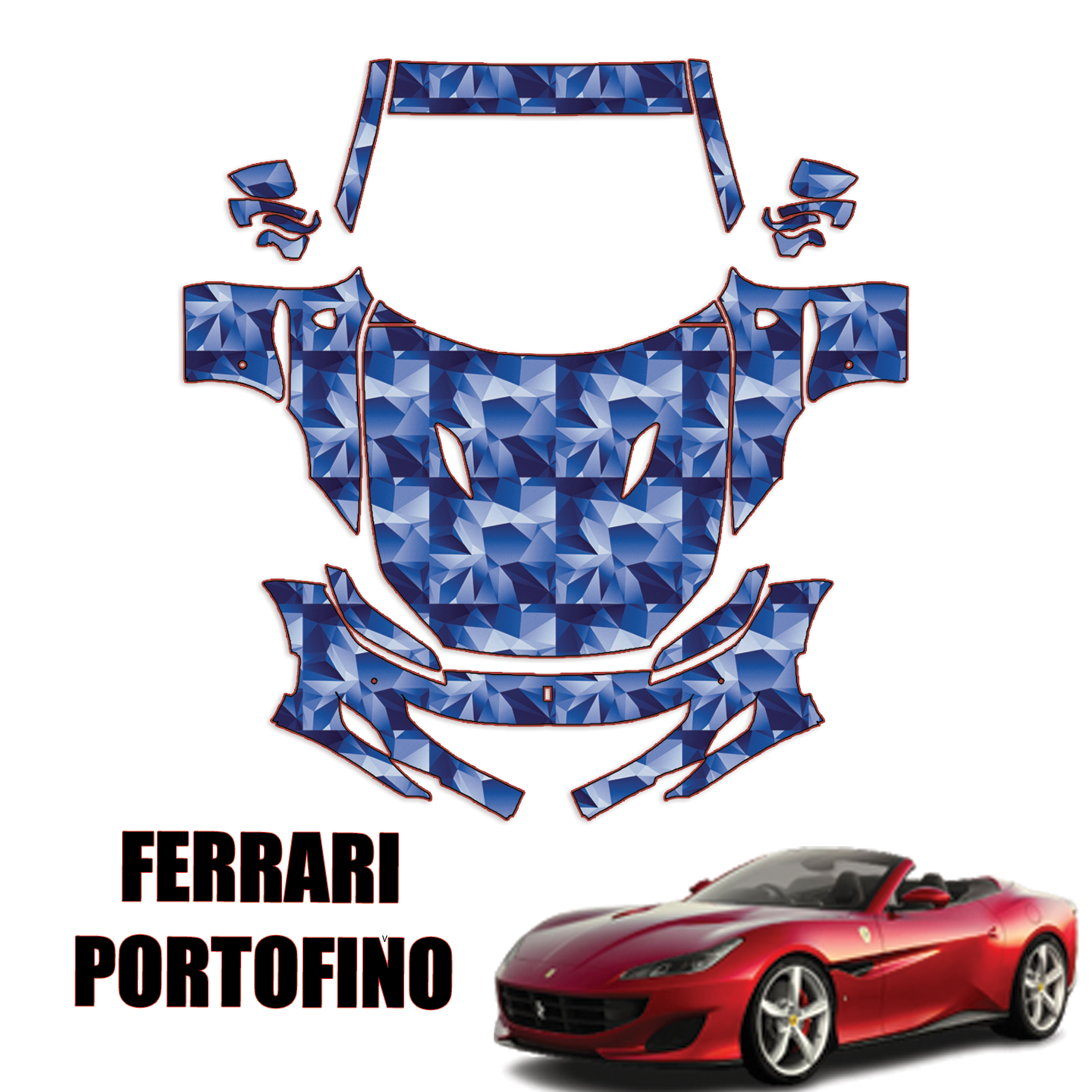 2019-2024 Ferrari Portofino Precut Paint Protection Kit – Full Front