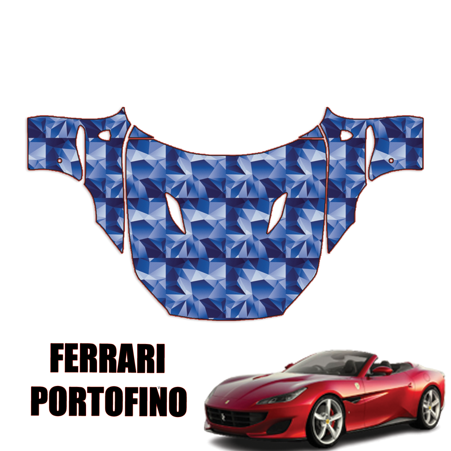 2019-2023 Ferrari Portofino Precut Paint Protection Kit – Full Hood + Fenders