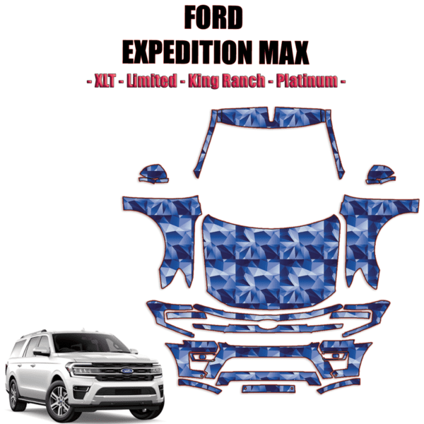 2022-2024 Ford Expedition Max XLT, Limited, King Ranch, Platinum Precut Paint Protection Kit – Full Front + A Pillars + Rooftop