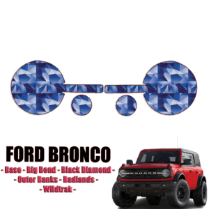 2021-2023 Ford Bronco – Base Pre-Cut Paint Protection Kit – Headlights