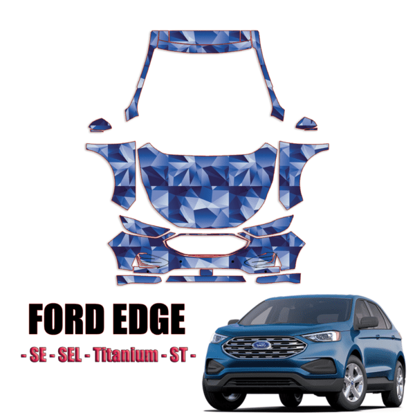 2019-2024 Ford Edge – SE, SEL, Titanium, ST Pre Cut Paint Protection Kit – Full Front +A Pillars + Rooftop
