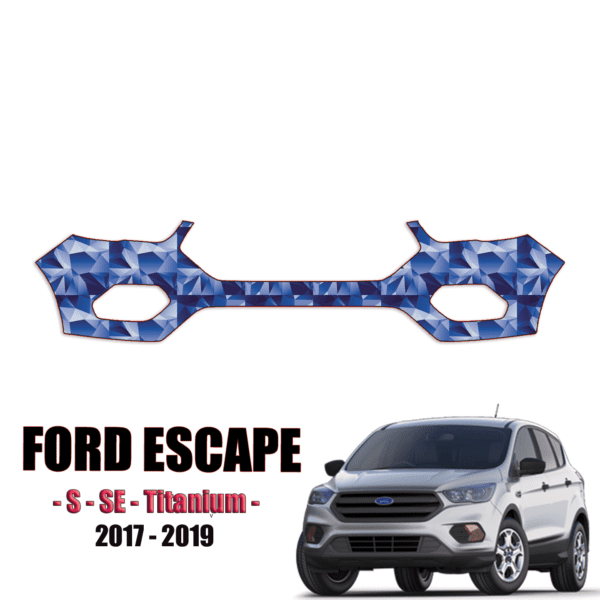 2017-2019 Ford Escape – S, SE, Titanium Precut Paint Protection Kit – Front Bumper