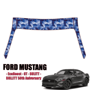 2018 – 2023 Ford Mustang – EcoBoost, GT, BULLITT, BULLITT 50th Anniversary Pre Cut Paint Protection Kit – A Pillars + Rooftop